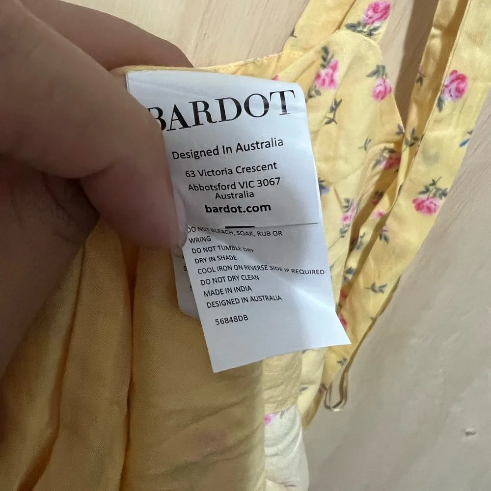 BARDOT Midi Bow Tie Dress size 10 - Picture 5 of 6